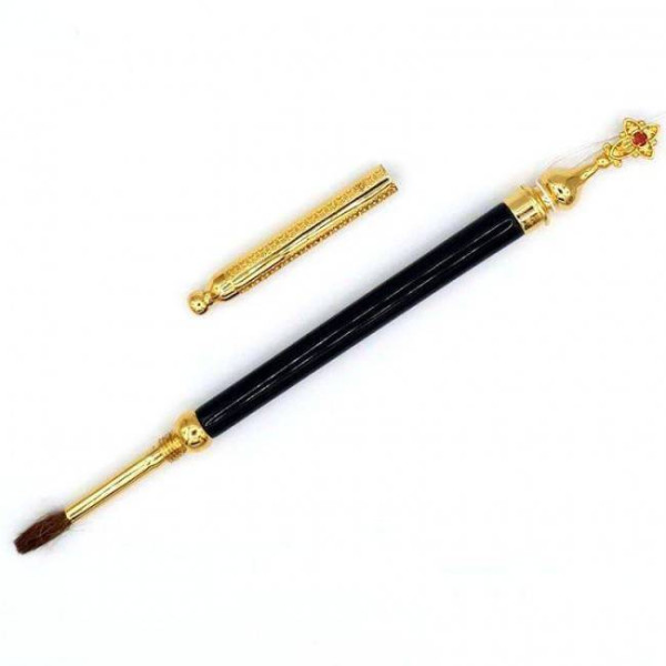 Struchitsa made of brass in gilt with acrylic handle