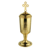 Chalice for anointing made of brass in gilding Chalice for anointing made of brass in gilding