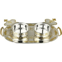 Bishop's zapivka set made of brass in silver plated Bishop's zapivka set made of brass in silver plated