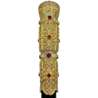 Mosazná Biskupská Hůl ve zlacení