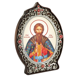 Brass icon of St. Blessed Prince Vyacheslav of Bohemia
