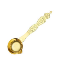 Small pouring сommunion ladle made of brass in gilding Small pouring сommunion ladle made of brass in gilding