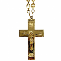 Cross for the priest brass with chain 