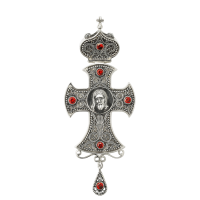 Cross for clergyman in brass in silver plating