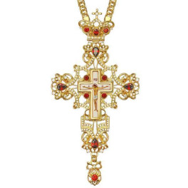 Cross for priest made of brass with chain
