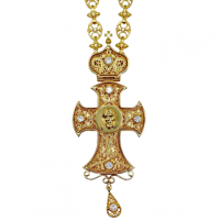 Kříž pro duchovní pozlacený s řetěz Kříž pro duchovní pozlacený s řetěz