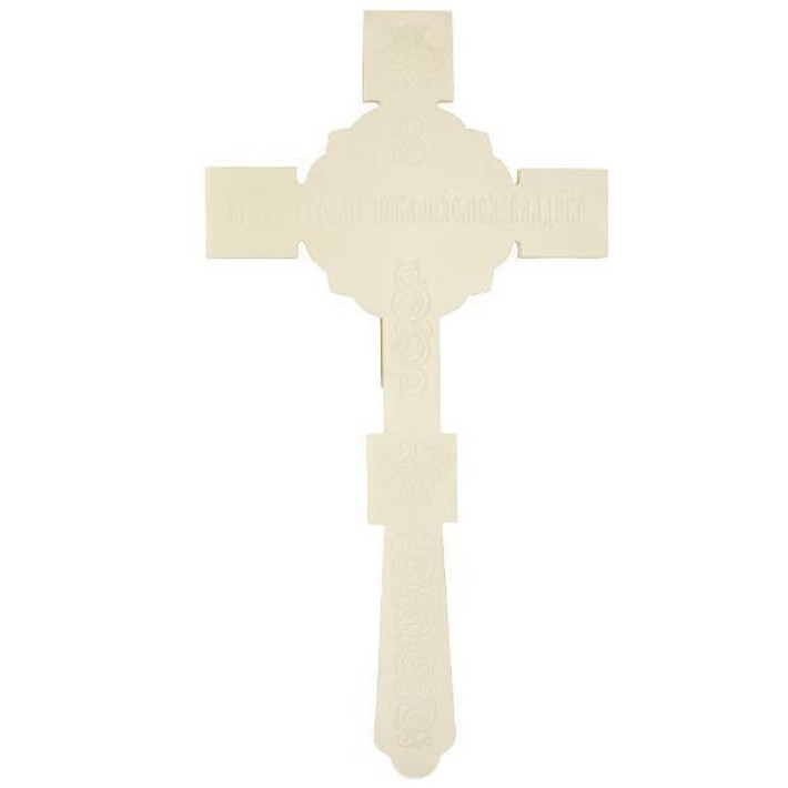 Brass cross with acrylic in gilding