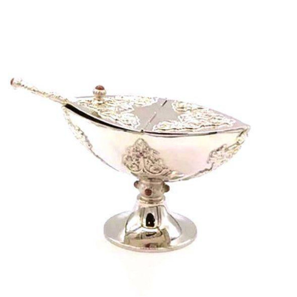 Brass incense holder complete with spoon