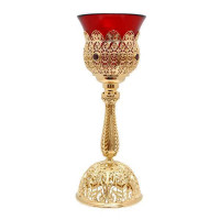 Altar lamp made of brass in gilt Altar lamp made of brass in gilt