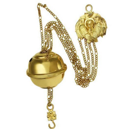Lampstand pendant made of brass in gold plated