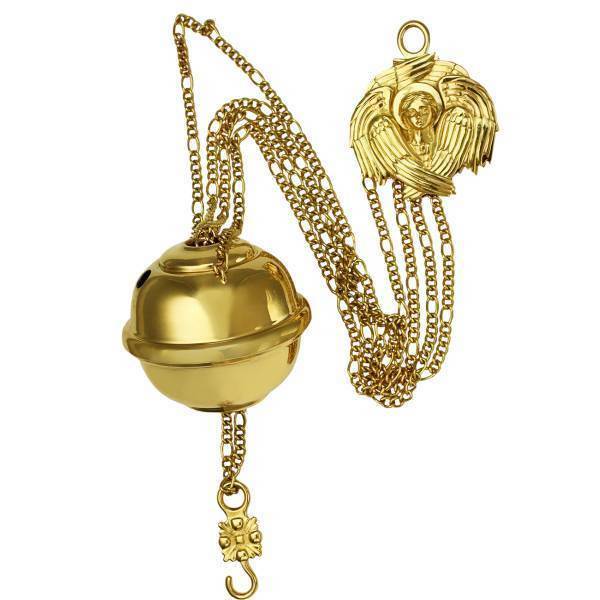 Lampstand pendant made of brass in gold plated