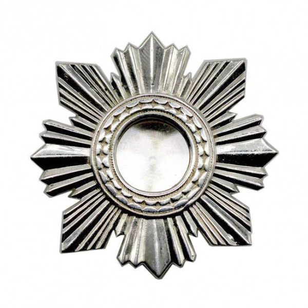 Large reliquary made of silver-plated bras