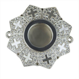 Reliquary made of brass and silver plated Reliquary made of brass and silver plated