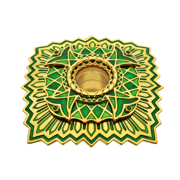 Brass reliquary in gilding with enamel