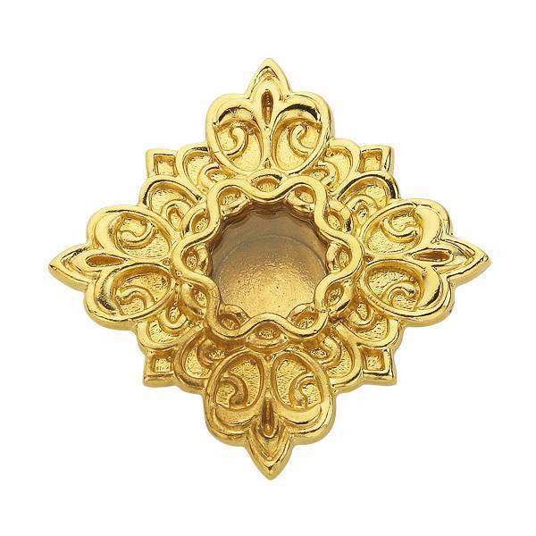Brass reliquary in gilt