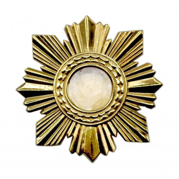 Large reliquary made of gilded brass