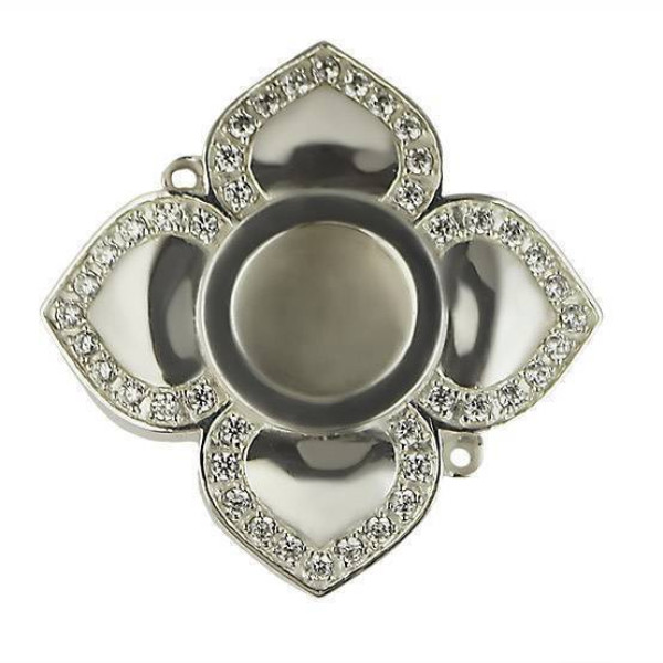 Brass reliquary in silver plating