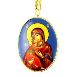 Panagia brass with chain 