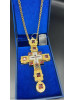 Cross pectoral for priest gilded with chain 