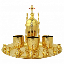 Set for performing the Sacrament of Anointing in gilding (without the cost of striuchits)