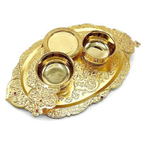 Bishop's zapivka set made of jewelry alloy in gilding Bishop's zapivka set made of jewelry alloy in gilding