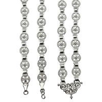 Chain for Priest made of brass in silver plating