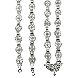 Chain for Priest made of brass in silver plating Chain for Priest made of brass in silver plating
