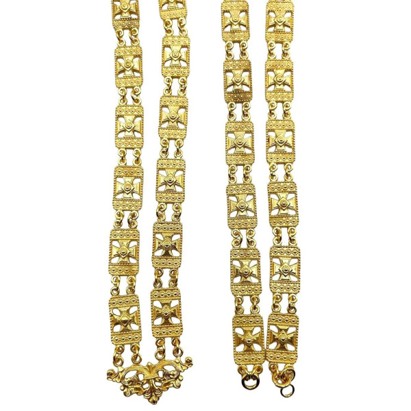 Chain for a priest made of gold-plated brass