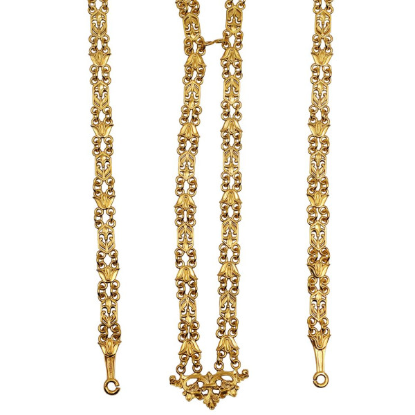Chain for a priest, made of gold-plated brass