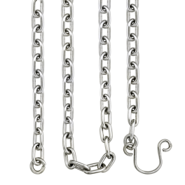 Chain for priest made of brass in silver plating