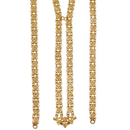 Chain for priests made of brass with silver plating