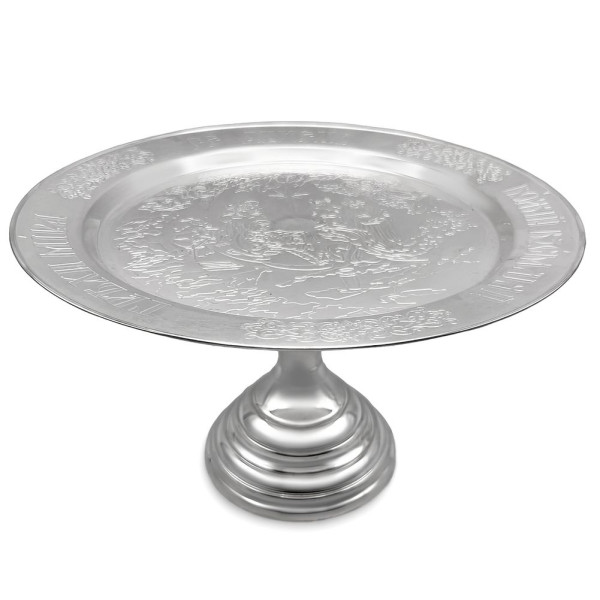 Brass diskos with a silver-plated finish