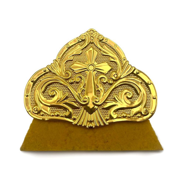 Medium sponge for the antimension made of gilded brass