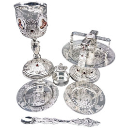 Silver plated Eucharistic set