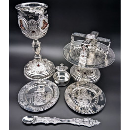 Silver plated Eucharistic set