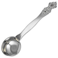 Brass communion ladle in silver plating