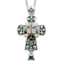 Brass cross in silver plating Brass cross in silver plating