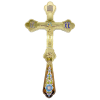 Altar cross brass plated 
