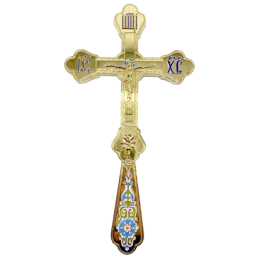 Altar cross brass plated 