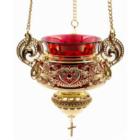 Brass pendant vigil lamp Brass pendant vigil lamp