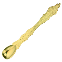 Brass consumption communion spoon in gilt Brass consumption communion spoon in gilt