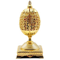 Easter gift egg made of brass in gilding Easter gift egg made of brass in gilding