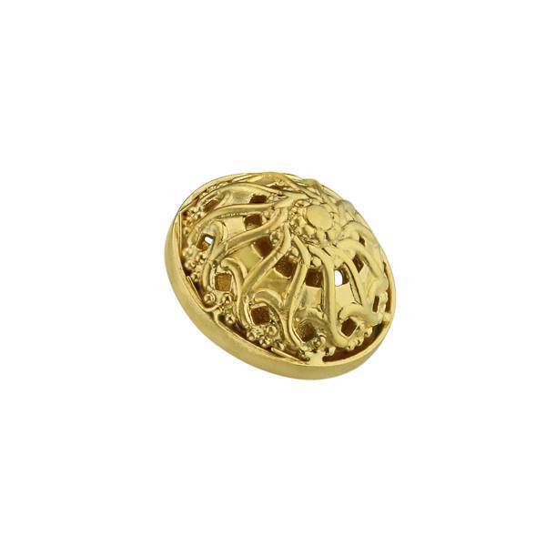 Button for vestments made of brass in gilt
