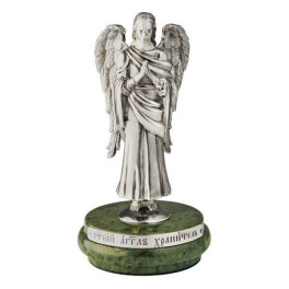 Statuette made of brass on marble Guardian Angel Statuette made of brass on marble Guardian Angel