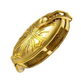 Brass chain clip in gold plating